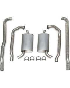 Exh System,Sm Blk 300hp&375hp,2-1/2" Man Trans,64-65