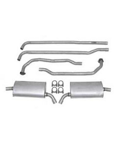 Exh System, Sm Blk 250hp, Alum 2" Man Trans, 1964-65