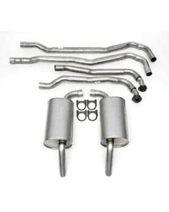1974 Corvette Exhaust System Big Block Aluminized 2-1/2" With Manual Transmission	