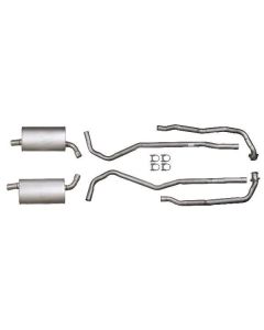 1973 Corvette Exhaust System Small Block 190hp Aluminized 2" With Manual Transmission	