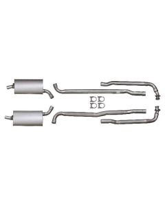 1972 Corvette Exhaust System Small Block 200hp Aluminized 2" With Automatic Transmission	