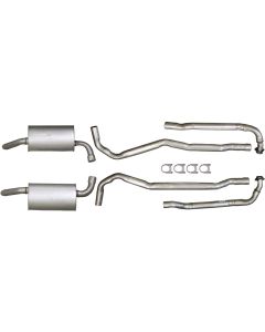 Exh System, Sm Blk L82, Alum 2-1/2" Man Trans, 1974