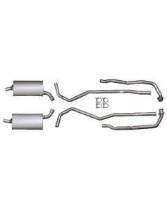 1970-1972 Corvette Exhaust System Small Block LT1 Aluminized 2"-2-1/2" With Manual Transmission	