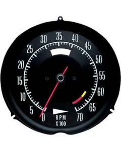 Tachometer, 6500 Red Line, 1969-1971