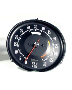 1973-1974 Corvette Tachometer 5600 Red Line	