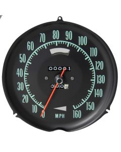 Speedometer, 160 MPH, Without Speed Warning, 69-71