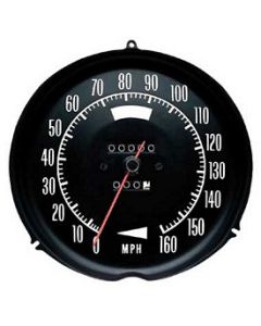 1972-1974 Corvette Speedometer 160 MPH Without Speed Warning	