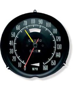 1968 Corvette Speedometer, 160 MPH, With Speed Warning