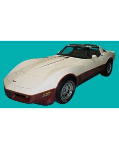 1981 Corvette Factory Stripe Kit Two-Tone Gold	