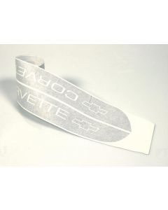 1976-1979 Corvette Hood Decal Kit With Word Corvette Silver Metallic	