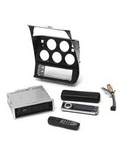 1968-1971 Corvette Vintage Car Audio AM/FM/CD Stereo Player And Controller With Custom Bezel Kenwood	