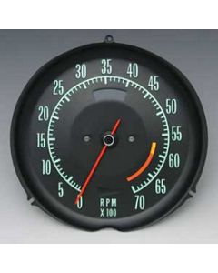 1968 Corvette Tachometer 6000 RPM Red Line	