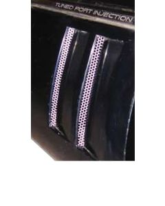 1984-1990 Corvette American Car Craft Side Fender Vent Grille Kit Stainless Steel	