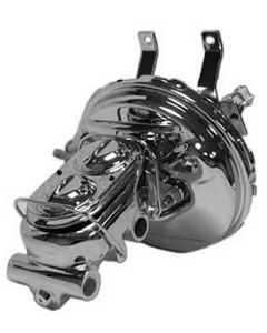 1967 Corvette Brake Master Cylinder And Booster Combo Chrome	
