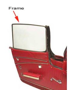 1956-1962 Corvette Door Window Frame Chrome Plated Stainless Steel Left	