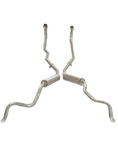 1962 Corvette Exhaust System High Or Special High Performance Aluminized Without Crossover	