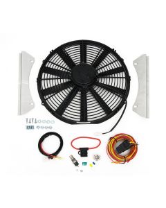 1966-1982 Corvette Radiator Electric Fan Kit 16" Puller	