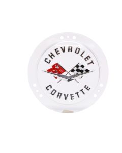 1958-1960 Corvette Front and 1958-1962 Rear Emblem, Service Silver, Sold as Each