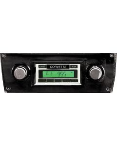 1977-1982 Corvette Custom Autosound USA-230 AM/FM Stereo Concours Series Chrome Face	