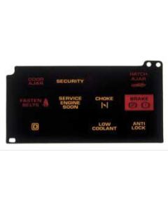 1986-1987 Corvette Information Center Lens	