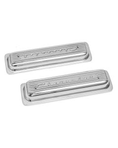 Corvette Valve Covers, Classic-Style, Polished Aluminum, 1986Late-1991
