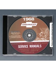 1968 Corvette Service Manual On CD	