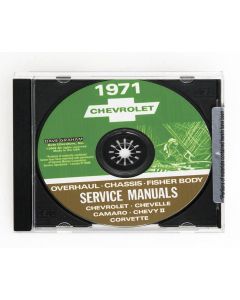 1971 Corvette Service Manual On CD	