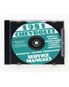 1981 Corvette Service Manual On CD	
