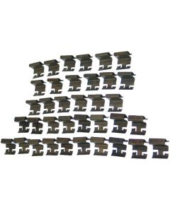 Windshield Reveal Molding Clip Set, Coupe, 1963