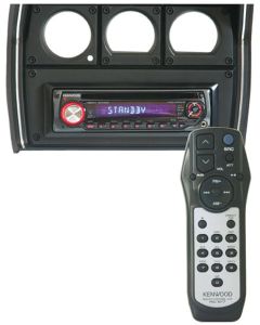 1977 Corvette Vintage Car Audio AM/FM/CD Stereo With Custom Bezel Kenwood	