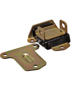 1963-1982 Corvette Motor Mount Small Block or Big Block, Black Urethane Zinc Plated	