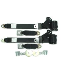 Corvette Seat Belt Set, Single Retractor, Coupe, 1974-1977