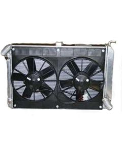 1968-1972 Corvette Aluminum Radiator And Fan Module Assembly Small Block And Big Block For Cars With Manual Transmission	