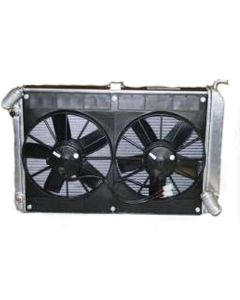 DeWitts Aluminum Radiator / Fan Module Assembly, Small Block / Big Block, For Cars With Automatic Transmission| 4139069A Corvette 1968-1972