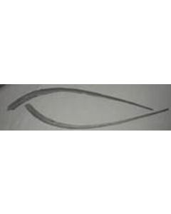 1958 Corvette Trunk Moldings Aluminum	