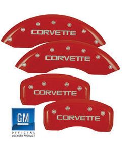 Caliper Covers, MGP, Red, With Logo, 1988-1996