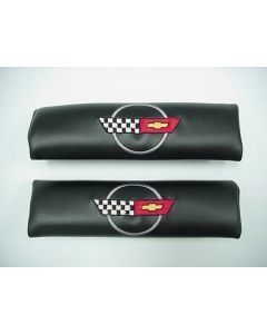  Corvette Shoulder Belt Pads With C4 Logo	