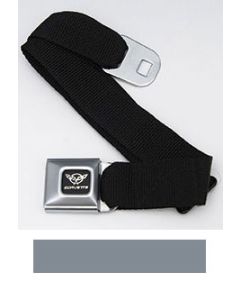 Corvette Waist Belt, With Seat Belt Buckle, With Silver Webbing,C5 Logo