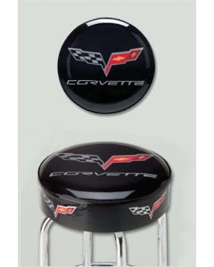  Corvette Smaller Garage And Work Shop Size Stool 24" With C6 Logo	