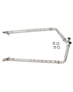 Side Exhaust Mufflers, Aluminized, Big Block, 1965-1967