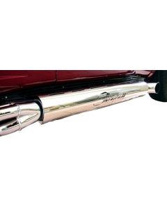 1963-1982 Corvette Side Exhaust Shields With 4" Tube Stainless Steel Stingray	