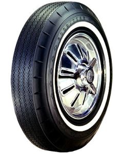1962-1964 Corvette Tire 6.70/15 With 1" Wide Whitewall Custom SuperCushion Goodyear	