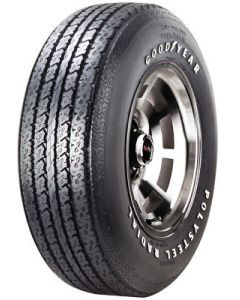 Corvette Tire, 225/70/R15 Radial, Small White Letter, Polysteel, Goodyear, 1978