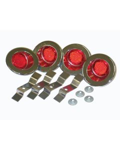 Reflector Kit,Door Panel,With Nuts And Brackets,1962