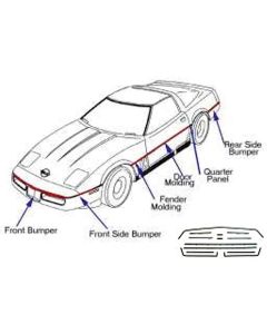 Molding Kit,Body Side,85-90