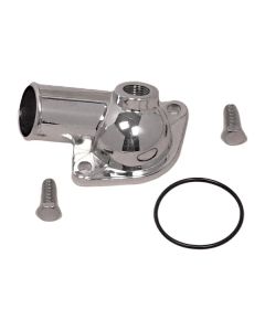 1974-1981 Corvette Thermostat Housing With Emission Port Chrome Small Block	