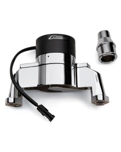 Electric Engine Water Pump; Aluminum; Polished Finish; Fits SB Chevy Engines