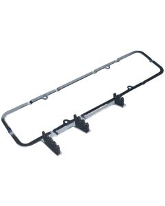 Valve Cover Hold Downs - 1Pc with Wire Looms - Black