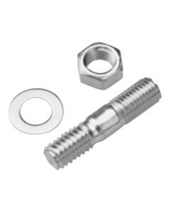 Engine Carburetor Studs with Lock Washers and Nuts; 1-3/8 Inch Length; 4 Pieces