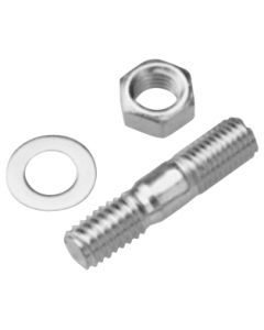 Engine Carburetor Studs with Lock Washers and Nuts; 2 Inch Length; 4 Pieces